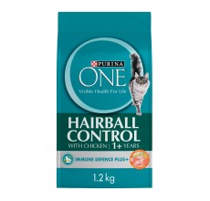 Purina One Hairball Control Cat Dry Food Chicken 1.2kg