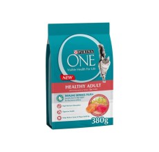 Purina One Healthy Adult Cat Dry Food Salmon & Tuna 380g