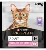 Purina Pro Plan Adult Delicate Digestion, Dry Cat Food with Turkey 400 g