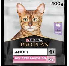 Purina Pro Plan Adult Delicate Digestion, Dry Cat Food with Turkey 400 g