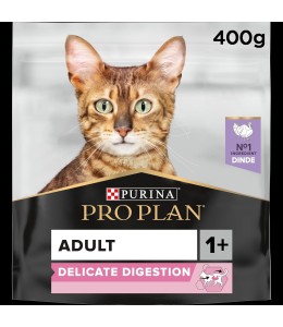 Purina Pro Plan Adult Delicate Digestion, Dry Cat Food with Turkey 400 g