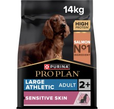 Purina Pro Plan Large Athletic Adult Sensitive Skin, Dry Dog Food with Salmon, 14 kg