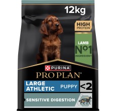 Purina Pro Plan Large Athletic Puppy, Dry Dog Food with Lamb, 12 kg