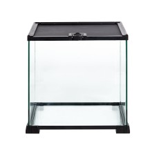 Reptizoo Mini Glass Reptile Habitat - 31x31x30cm Black