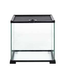 Reptizoo Mini Glass Reptile Habitat - 31x31x30cm Black