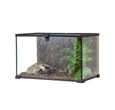 Reptizoo Mini Glass Reptile Habitat - 50.8x30.5x24.4cm Black