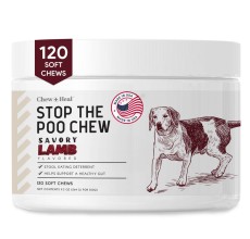 Chew & Heal - Roasted Lamb Stop The Poo Soft Chew Coprophagia & Digestive Supplement for Dogs - 250gm