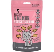 Rosewood daily eats crunchy cushions salmon cat treats - 60g