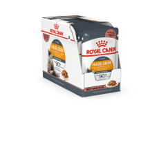 Royal Canin Feline Care Hair & Skin Gravy (WET FOOD - Pouches) Pack of 12