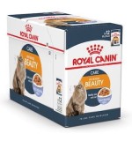 Royal Canin Feline Care Nutrition Intense Beauty Jelly (WET FOOD - Pouches) Pack of 12