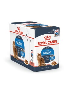 Royal Canin Feline Care Nutrition Light Weight Care Gravy (WET FOOD - POUCHES) Pack of 12