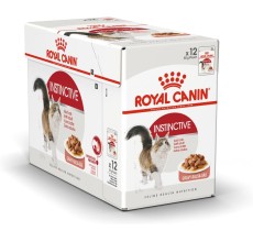 Royal Canin Feline Health Nutrition Instinctive Adult Cats Gravy (WET FOOD - Pouches) Pack of 12