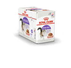 Royal Canin Feline Health Nutrition Sterilised Gravy (WET FOOD - Pouches) Pack of 12