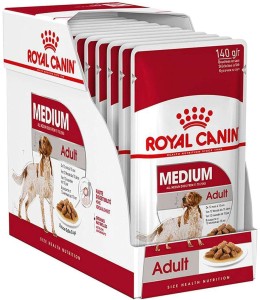 Royal Canin Size Health Nutrition Medium Adult Gravy (WET FOOD - Pouches)140g Pack of 10