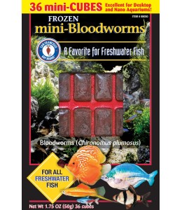 San Fransisco Bay Brand Bloodworms For Mini Cube 50g Frozen Fish Food