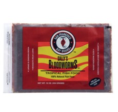 San Fransisco Bay Brand Bloodworms Frozen Flat 16Oz/454g Frozen Fish Food