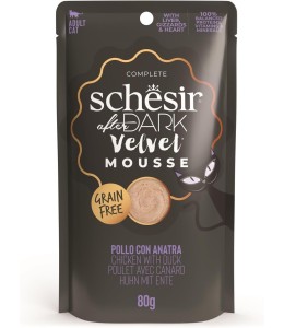 Schesir After Dark Velvet Mousse For Cat - Chicken With Duck - 80g