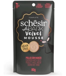 Schesir After Dark Velvet Mousse For Cat - Chicken With Beef - 80g