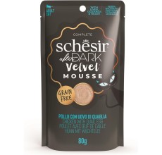 Schesir After Dark Velvet Mousse For Cat - Chicken With Quile Egg - 80g