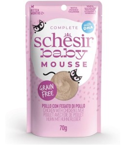 Schesir Baby Mousse Kitten - Chicken With Chicken Liver - 70g