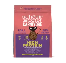 Schesir Born Carnivore Grain Free Oven Baked Dry Food [High-Protein] For Cat - Chicken & Herring  255g