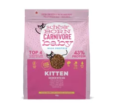 Schesir Born Carnivore Grain Free Oven Baked Dry Food [High-Protein] For Kitten - Chicken & Egg  255g