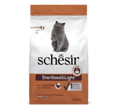 Schesir Cat Dry Food-Sterilized & Light-Chicken 1.5kg