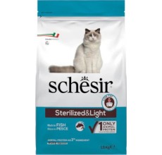 Schesir Cat Dry Food-Sterilized & Light-Fish 1.5kg