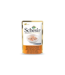 Schesir Cat Pouch Jelly Tuna Chicken Shrimps 85g