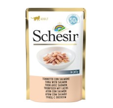 Schesir Cat Pouch-Wet Food Tuna with Salmon 50g