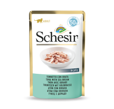 Schesir Cat Pouch-Wet Food Tuna with Seabream 50g