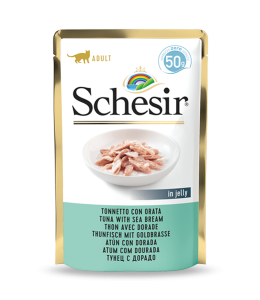 Schesir Cat Pouch-Wet Food Tuna with Seabream 50g