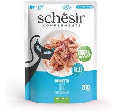 Schesir Complements Cat Wet Food in Jelly Pouch- Tuna 70g