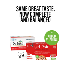 Schesir Complete & Balanced Nutrition Wet Cat Food in Jelly Can[Multi pack]- Tuna With Shrimp-(6X50g)