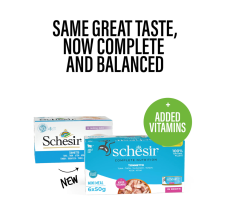 Schesir Complete & Balanced Nutrition Wet Cat Food in Broth Can[Multi pack]- Tuna-(6X50g)