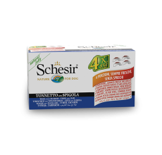 Schesir Dog Multipack Wet Food-Tuna With Seabass 340g