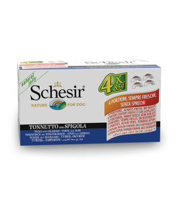 Schesir Dog Multipack Wet Food-Tuna With Seabass 340g