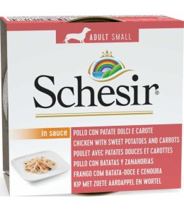 Schesir Dog Wet Food Can-Chicken with Potatoes and Carrots 85g