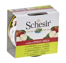 Schesir Dog Wet Food-Chicken Fillets With Apple[Weight - 150g]