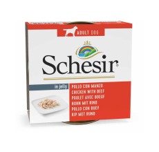 Schesir Dog Wet Food-Chicken Fillets With Beef[Weight - 150g]