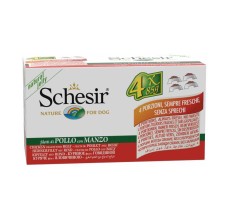 Schesir Dog Wet Food-Chicken Fillets With Beef[Weight - 340g]