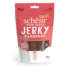 Schesir Grain-Free Dog Snacks Jerky 145g - BBQ Beef