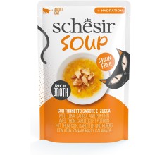 Schesir Soup Cat Wet Food in Soup Pouch-Tuna With Pumpkin 40g