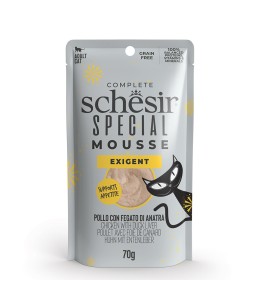 Schesir Special Mousse (Exigent) For Cat - Chicken With Duck Liver 70g