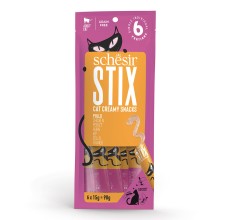 Schesir Stix Treat For Cat In Cream - Chicken 6x15g