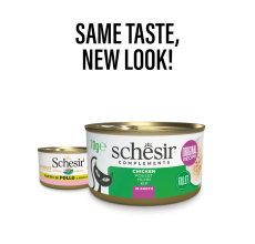 Schesir Wet Cat Food In Broth Can-Chicken 70g