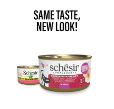 Schesir Wet Cat Food In Broth Can-Chicken With Shrimp 70g