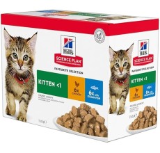 Science Plan Kitten Multipack (Chicken, Turkey) Pouch (85gx12)