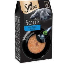 Sheba Soup with Tuna Wet Cat Food - 4X40G