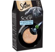 Sheba Soup with Whitefish Wet Cat Food - 4X40G